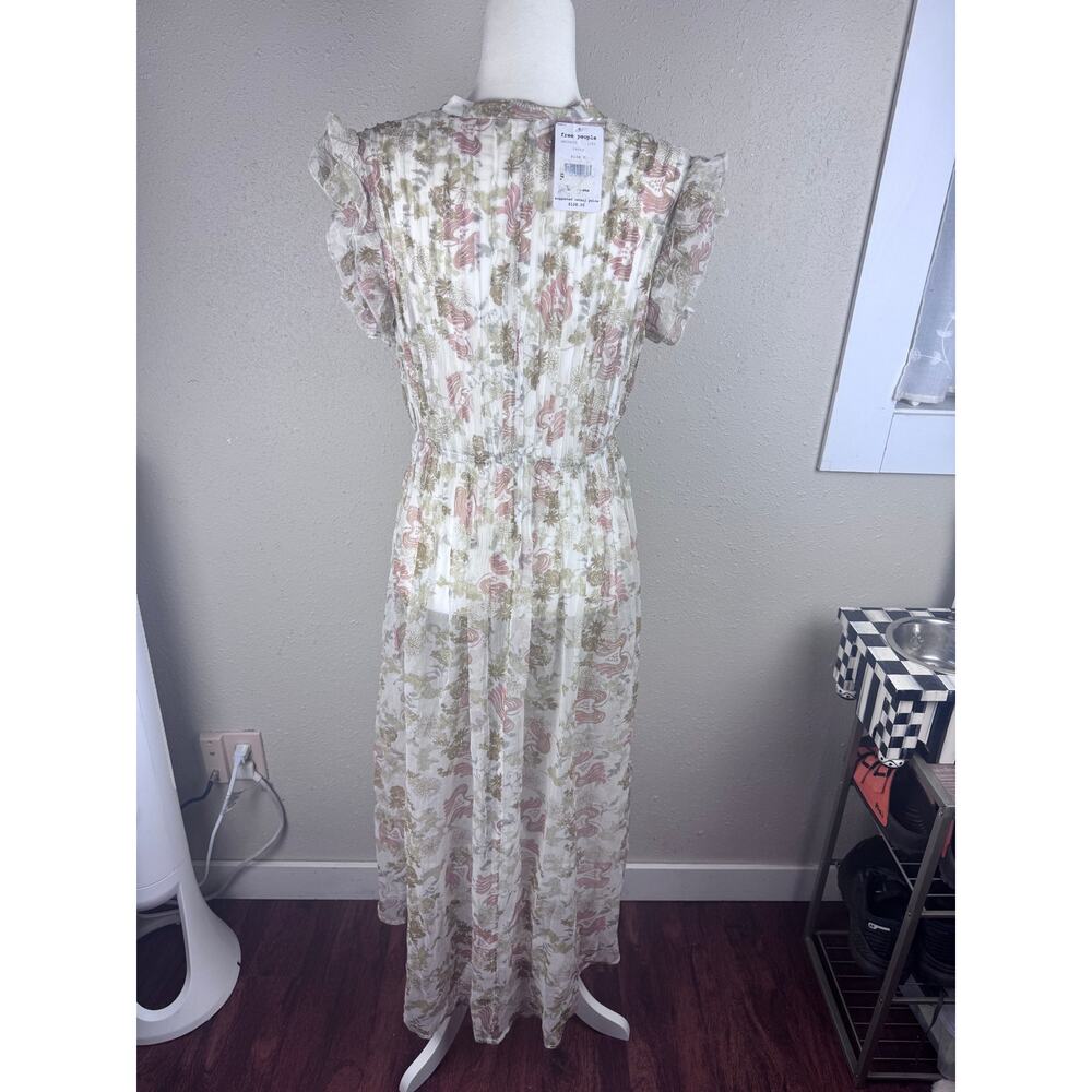 NWT Free People Lady of Avalon Sheer Ruffle Duster size Medium - Picture 5 of 6